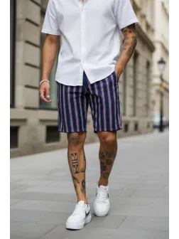 Pantaloni scurti casual, cu imprimeu, 13126 D4-3.2