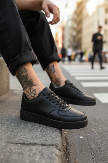 Adidasi barbati casual negri C09 T13-1