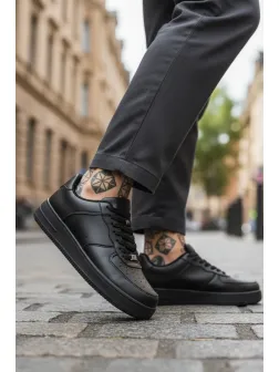 Adidasi barbati casual negri C09 T13-1