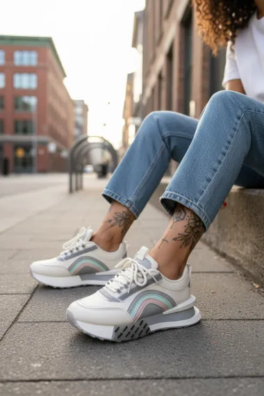 Adidasi dama casual bej CL2302 N13-3