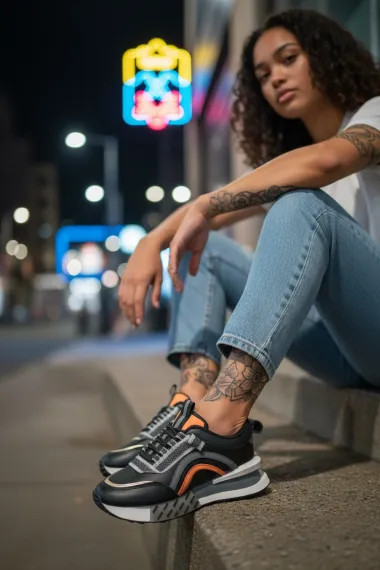 Adidasi dama casual negri CL2302 N11-3