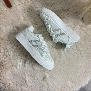 Adidasi dama casual albi M2095 N9-2