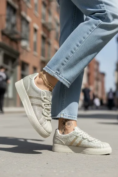 Adidasi dama casual bej M2095 N9-2