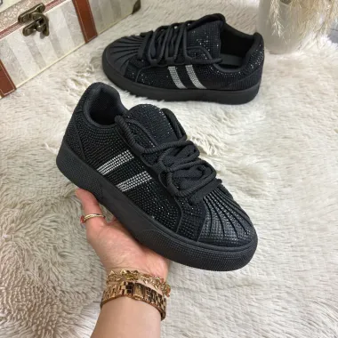 Adidasi dama casual negri M2095 N9-2