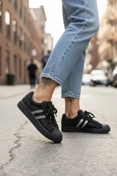 Adidasi dama casual negri M2095 N9-2