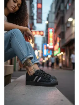 Adidasi dama casual negri M2095 N9-2