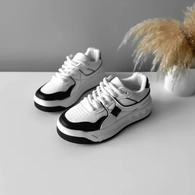 Adidasi dama casual albi T01 N10-4