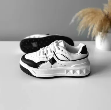 Adidasi dama casual albi T01 N10-4