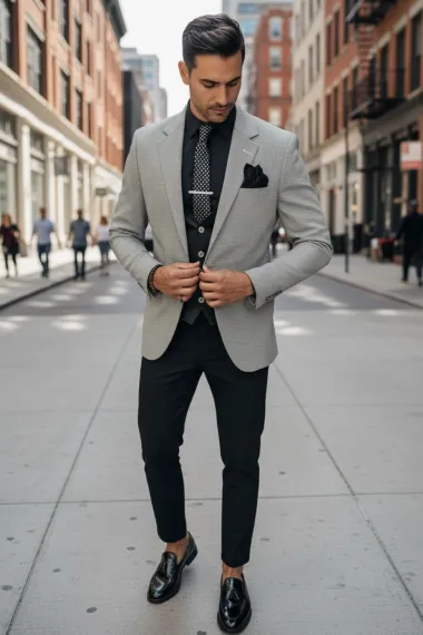 Sacou barbati slim fit 13311