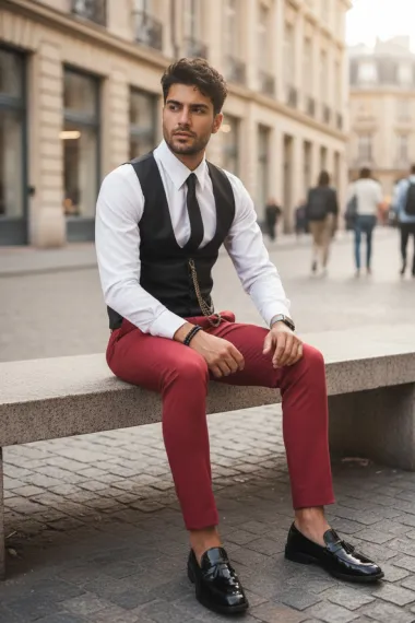 Compleu barbati Vesta + Pantaloni B1777