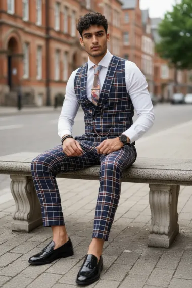 Compleu barbati Vesta + Pantaloni B4125 V5-3