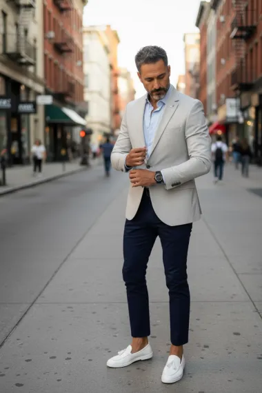 Sacou barbati slim fit gri 020 88-2.3