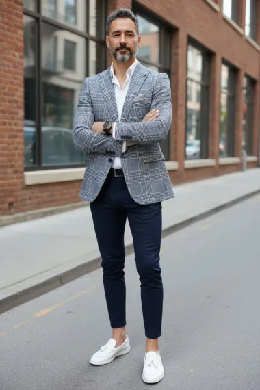 Sacou barbati slim fit in dungi 1041 i6-6