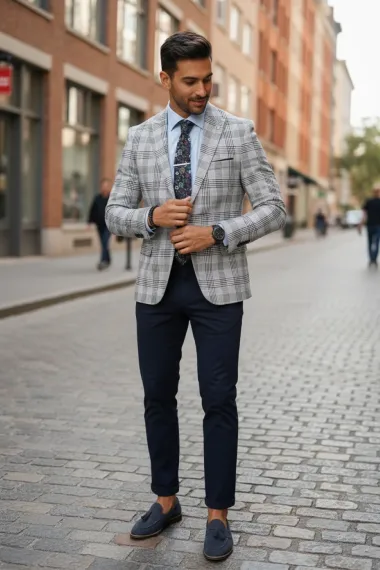 Sacou barbati slim fit 12846 18-4