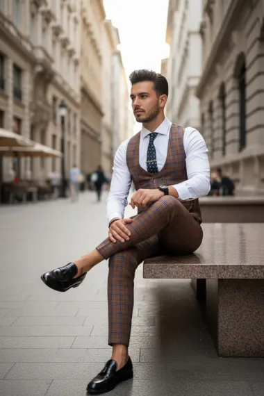 Compleu barbati Vesta + Pantaloni 13152 P18-4.2