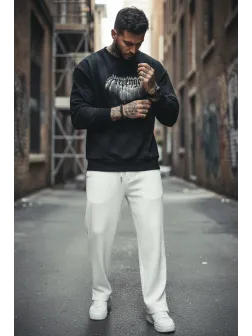 Bluza barbati slim fit, neagra SA25