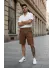 Pantaloni scurti casual, maro 13057 O3-6.3