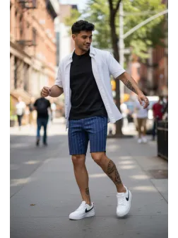 Pantaloni scurti casual, cu imprimeu, 13130