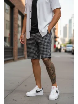 Pantaloni scurti casual, cu imprimeu, 13139 O3-6.2