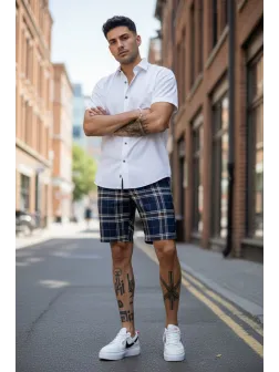 Pantaloni scurti casual, cu imprimeu, 13140 D4-3.3