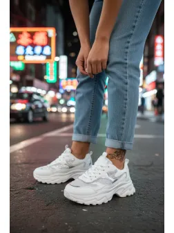 Adidasi dama casual, albi 212