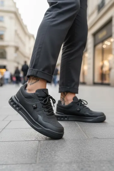 Adidasi barbati casual, negri, VLT L75