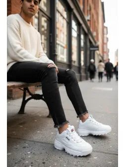 Adidasi barbati albi 5730 N10-2