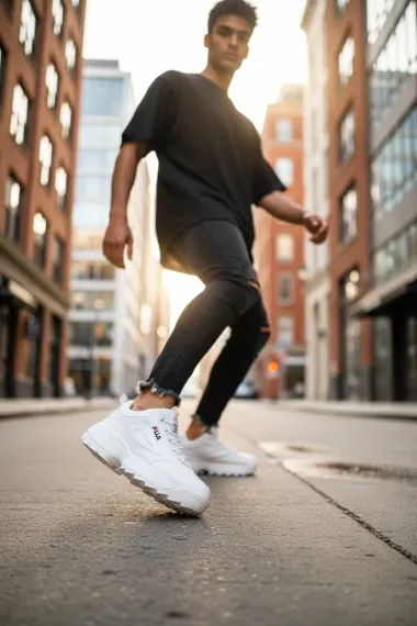 Adidasi barbati albi 5730 N10-2