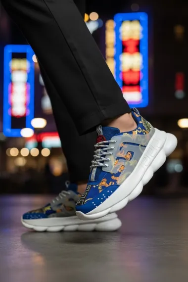 Adidasi barbati casual, albastri L21