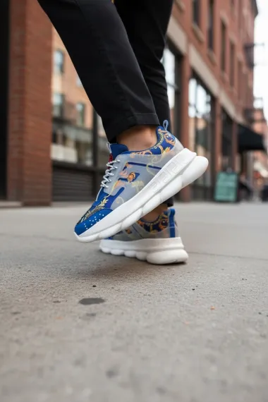 Adidasi barbati casual, albastri L21