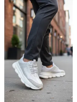 Adidasi barbati casual, albi L21