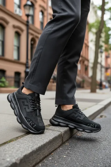 Adidasi barbati casual, negri L21