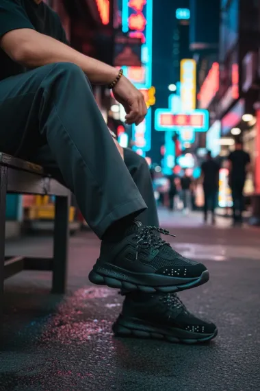 Adidasi barbati casual, negri L21