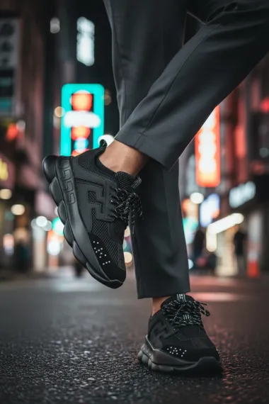 Adidasi barbati casual, negri L21