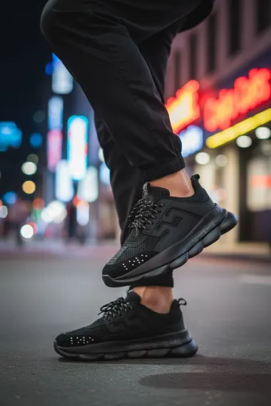 Adidasi barbati casual, negri L21