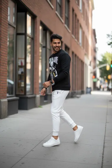 Bluza barbati neagra slim fit K409 17 - X2-5