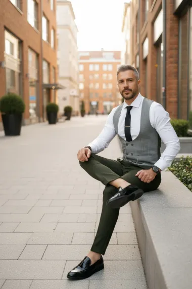 Compleu barbati Vesta + Pantaloni B1469 Y18-2