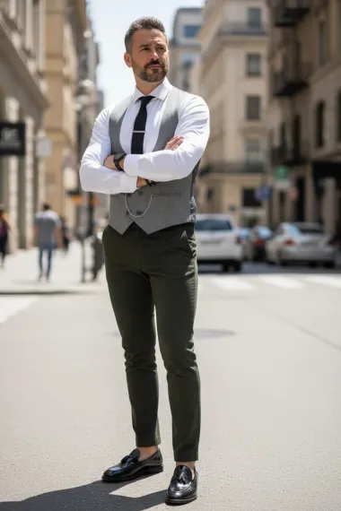 Compleu barbati Vesta + Pantaloni B1469 Y18-2