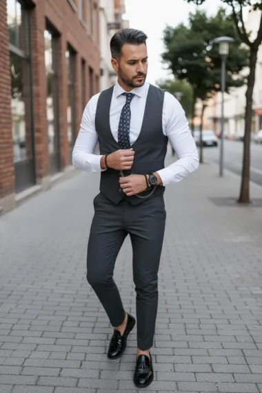 Compleu barbati Vesta + Pantaloni B4007 I1-5.1