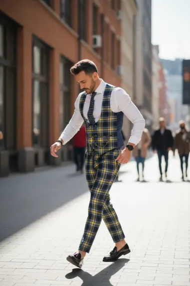 Compleu barbati Vesta + Pantaloni B4118 D10-5