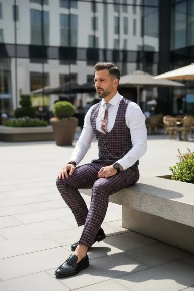 Compleu barbati Vesta + Pantaloni B4131 V5-2