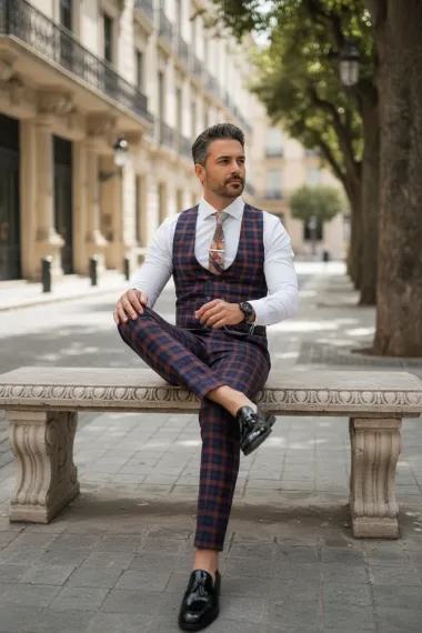 Compleu barbati Vesta + Pantaloni B4157 45-3.1