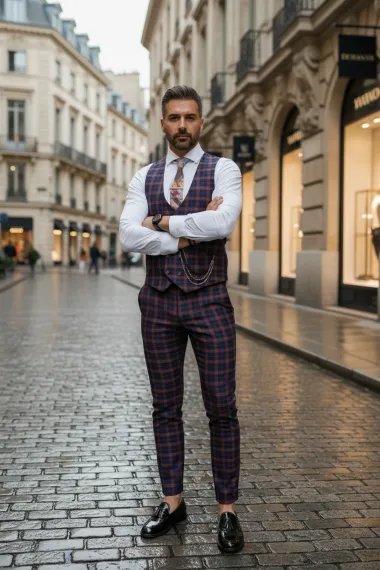 Compleu barbati Vesta + Pantaloni B4157 45-3.1