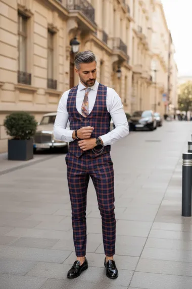 Compleu barbati Vesta + Pantaloni B4157 45-3.1