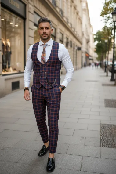 Compleu barbati Vesta + Pantaloni B4157 45-3.1