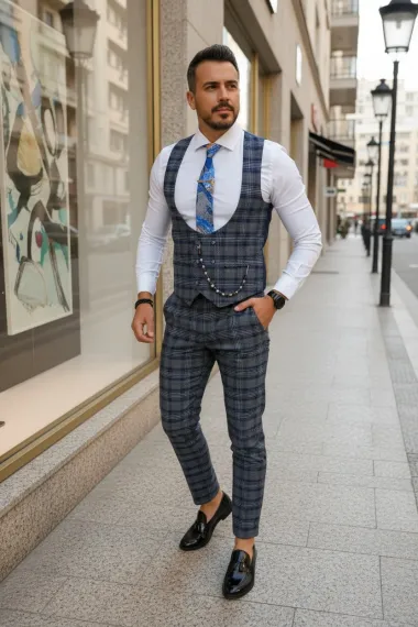 Compleu barbati Vesta + Pantaloni B4163 50-1