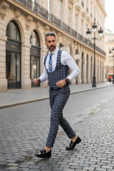 Compleu barbati Vesta + Pantaloni B4163 50-1