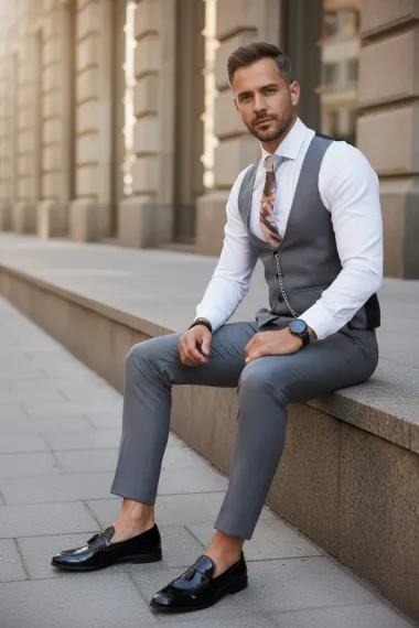 Compleu barbati Vesta + Pantaloni B4192 D3-4.3