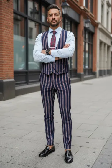 Compleu barbati Vesta + Pantaloni B5519 47-4* Z3-1