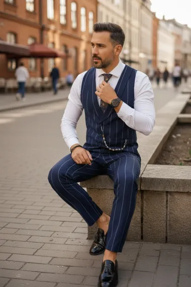 Compleu barbati Vesta + Pantaloni B5541 O5-4.1